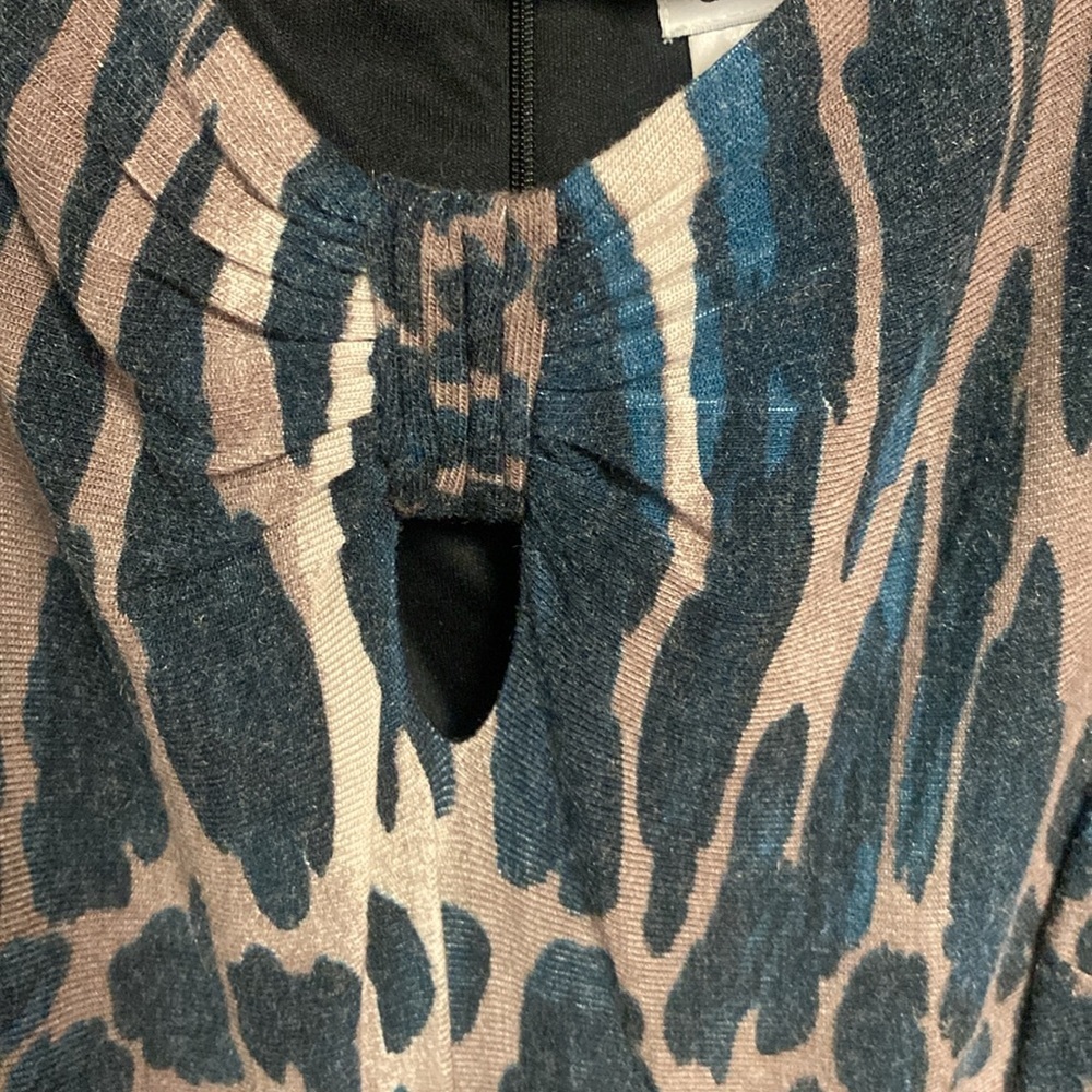 Cache Leopard Print Dress Size Medium - image 3